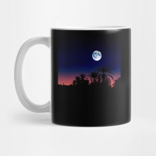 the moon, palm forest Mug